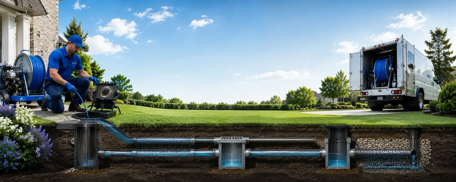 Outdoor drain cleaning information for Portville, NY
